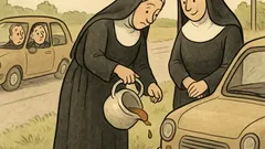 Dowcip: Dwie zakonnice jadą bez benzyny…